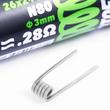 Dual Core Fused Clapton Ni80 0.28Ohm Pre Built Coil Dual Core Fused Clapton Ni80 0.28Ohm Pre Built Coil