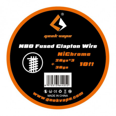 Ni80 Fused Clapton Wire 28ga x3+36ga