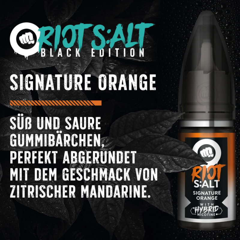 Riot Salt - Black Edition - Signature Orange
