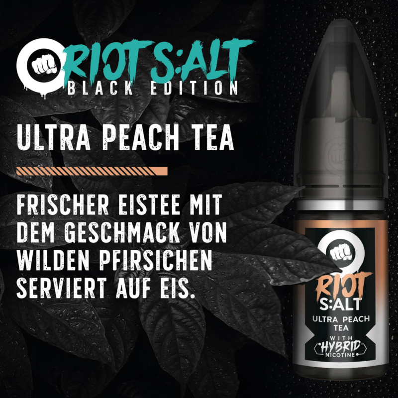 Riot Salt - Black Edition - Ultra Peach Tea